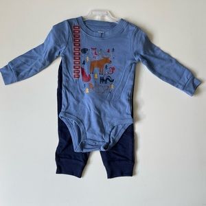 NWOT Carters 18 Month Onesie and Pants set
